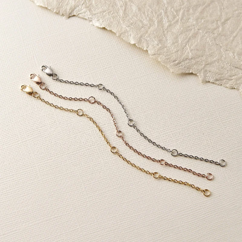 Thin Gold Bangle Chain Extender