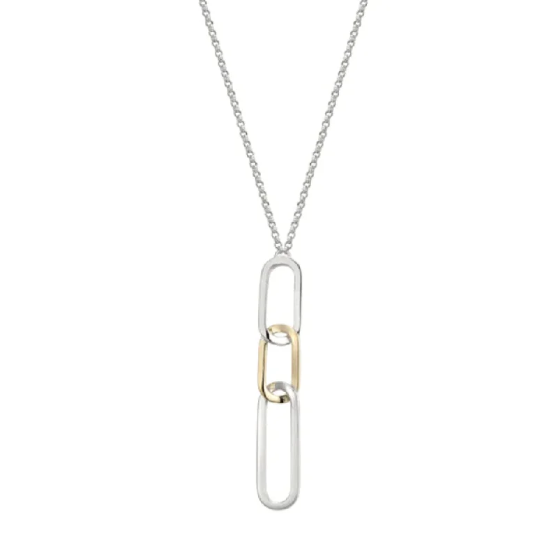 Elle "Parallel" Elongated Drop Pendant Necklace