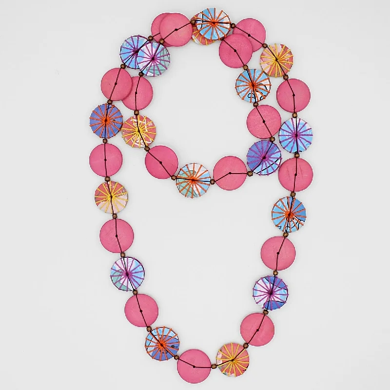 Custom Birthstone Ring Multi Color Nisha Necklace