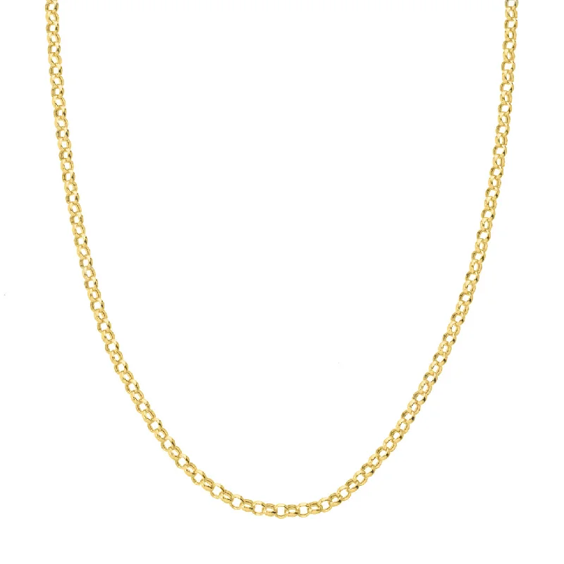 14K Yellow Gold 3.75mm Rolo Chain Necklace