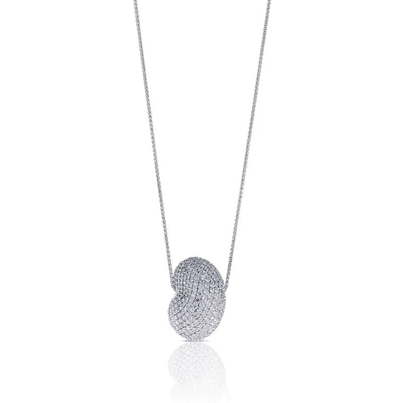 Diamond Kidney Bean Necklace