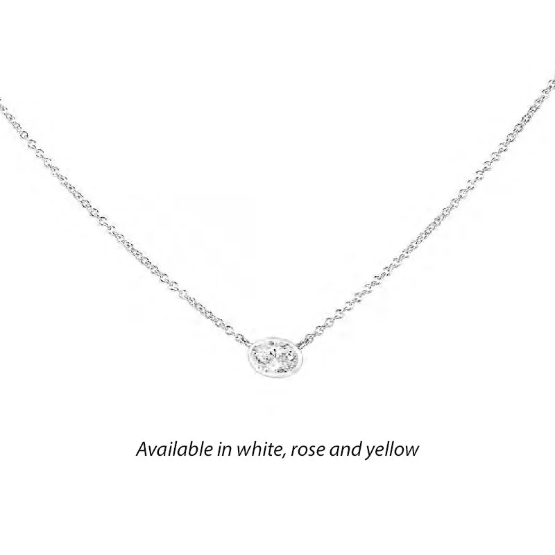 Forevermark Tribute™ Oval Diamond Necklace