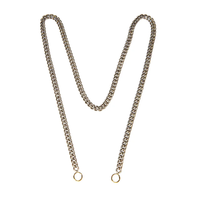 Marla Aaron Silver Heavy Curb Chain Necklace