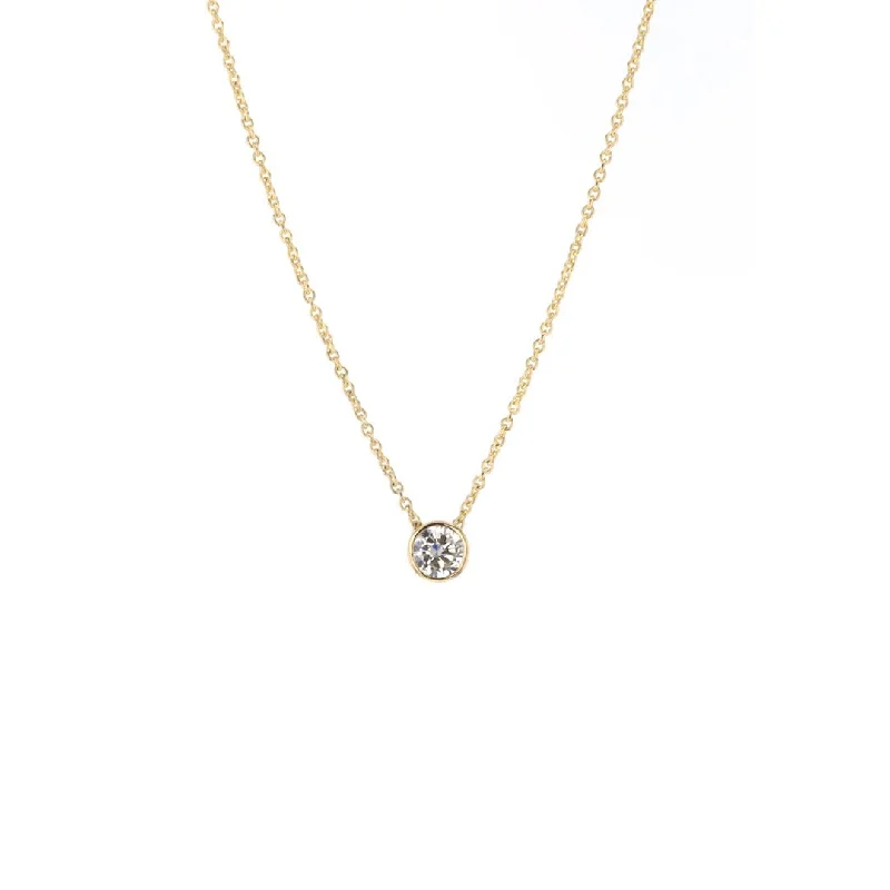 0.39 ct Diamond Solitaire Pendant Necklace