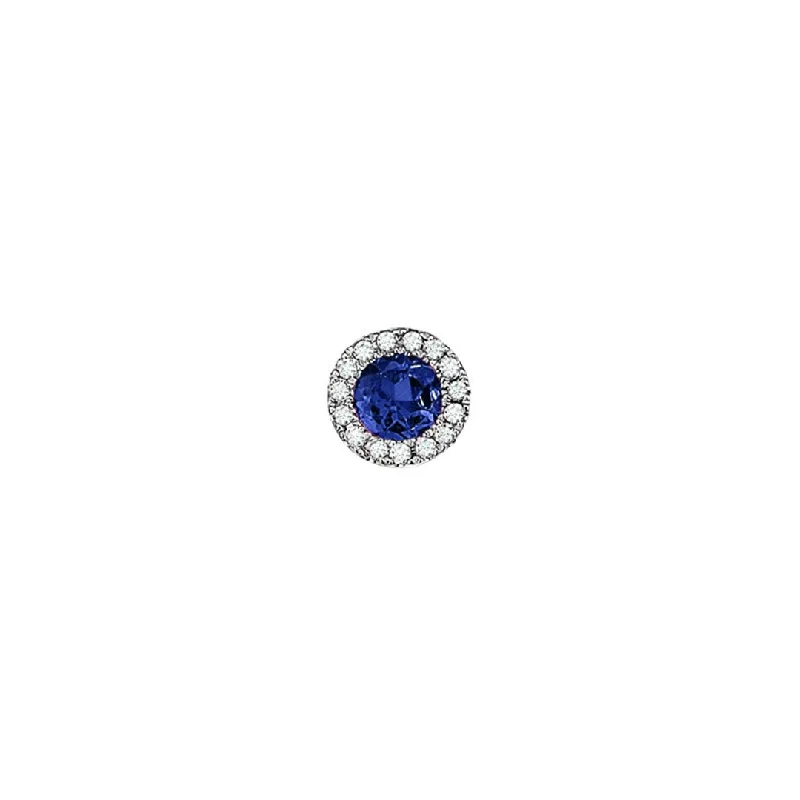 Blue Sapphire & Diamond Pendant