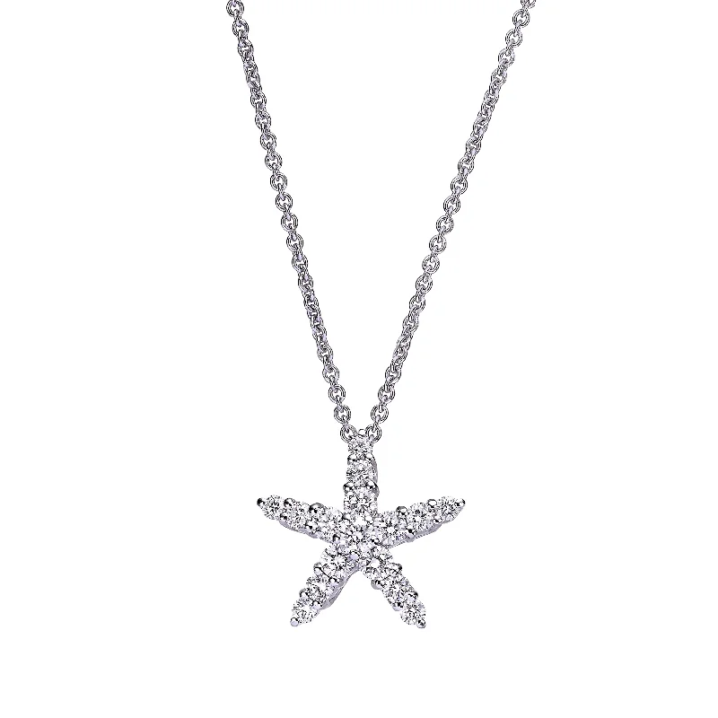 Diamond Starfish Necklace