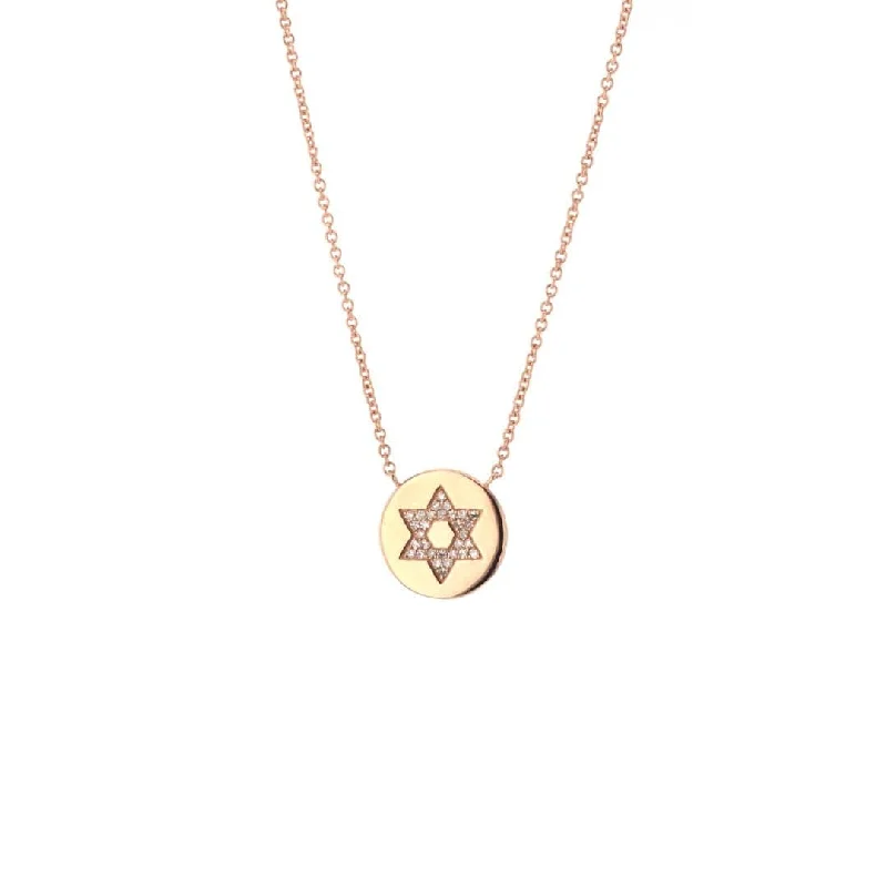 Star of David Diamond Necklace