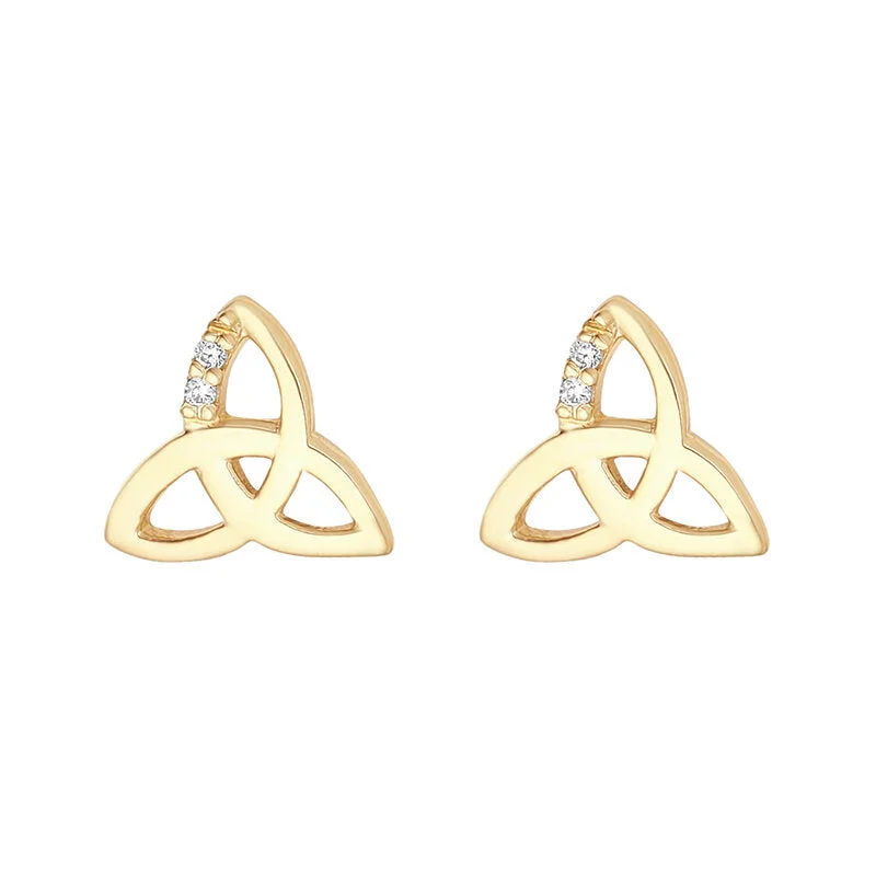 10K Gold Trinity Earrings