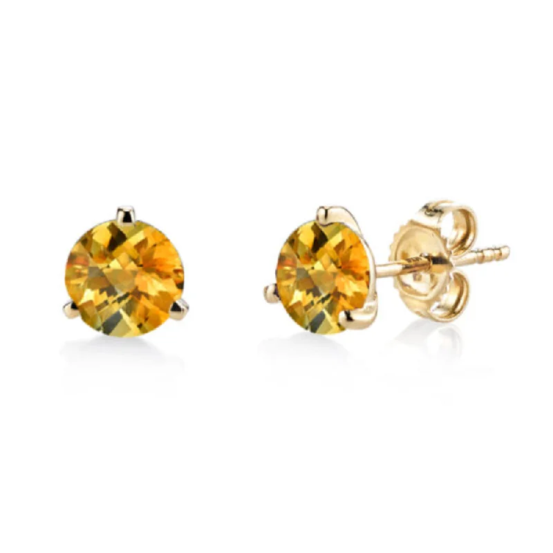 Moonstone Statement Ring 14k Gold Citrine Martini Stud Earrings