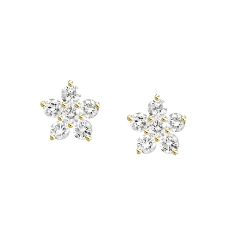 Elegant Cuff Bracelet 18k Diamond Starburst Stud Earrings