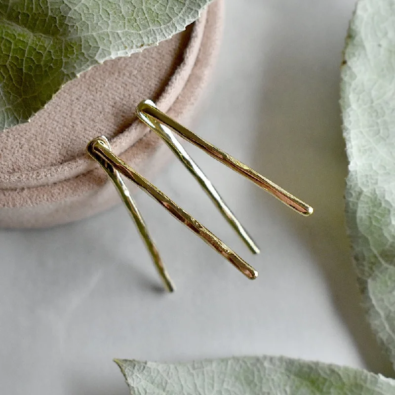 Double Stick Jacket Stud Earrings