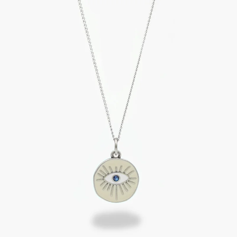 Enamelled "Thessaloniki"  Evil Eye Necklace