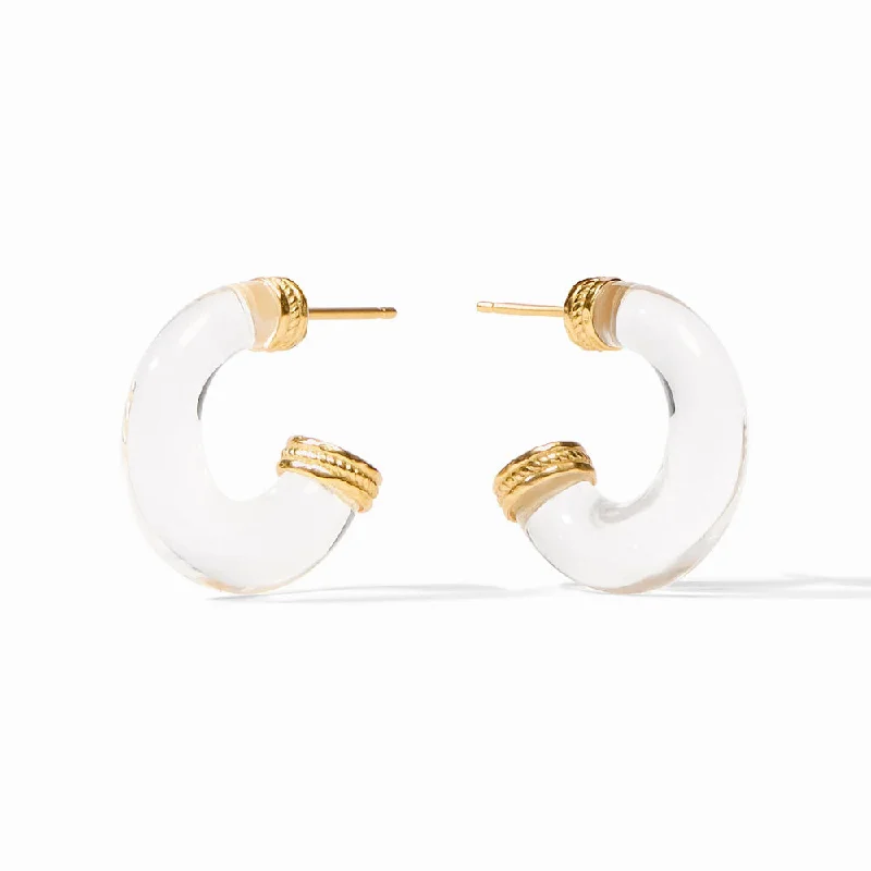 Crystal Stud Earrings Julie Vos Madison Statement Hoop