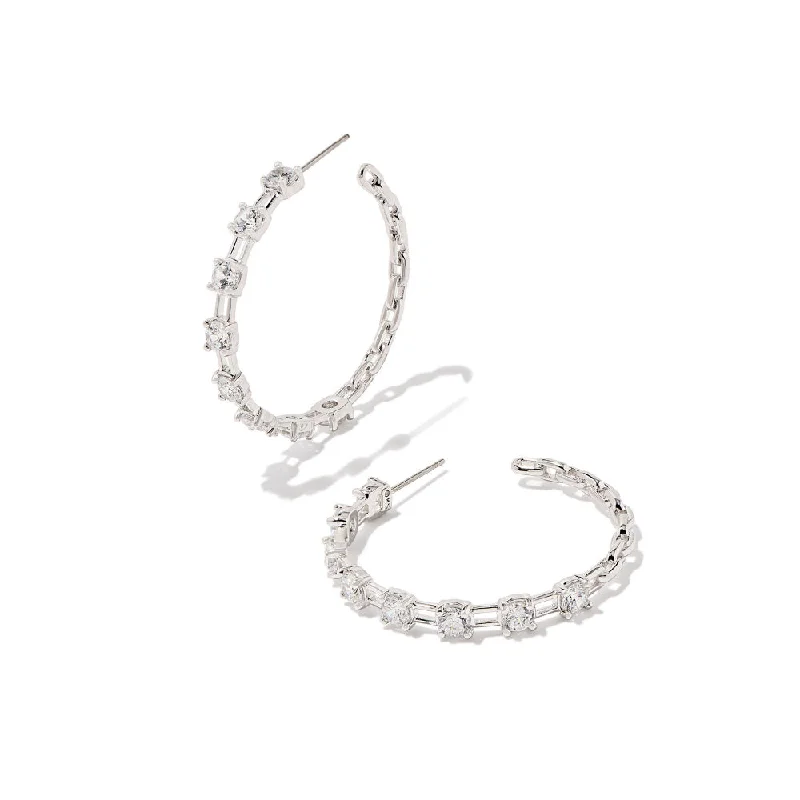 Elegant Diamond Ring Kendra Scott Lexi Hoop Earrings