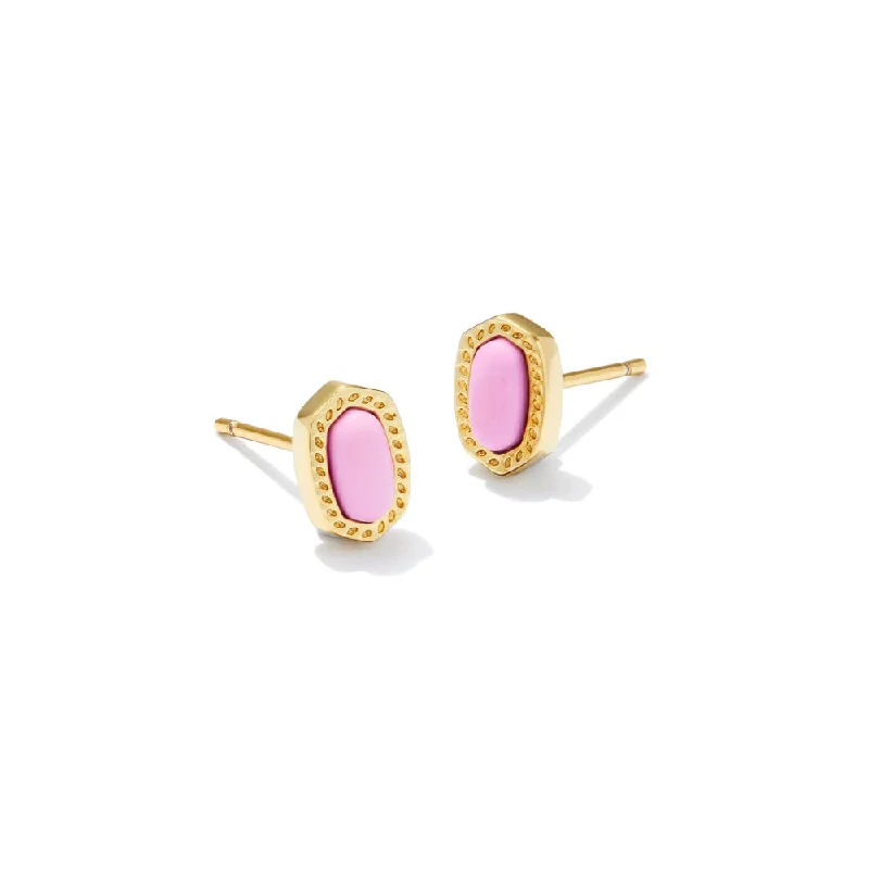 Classic Gold Pendant Kendra Scott Mini Ellie Stud Earrings - Gold Fucshia Magnesite