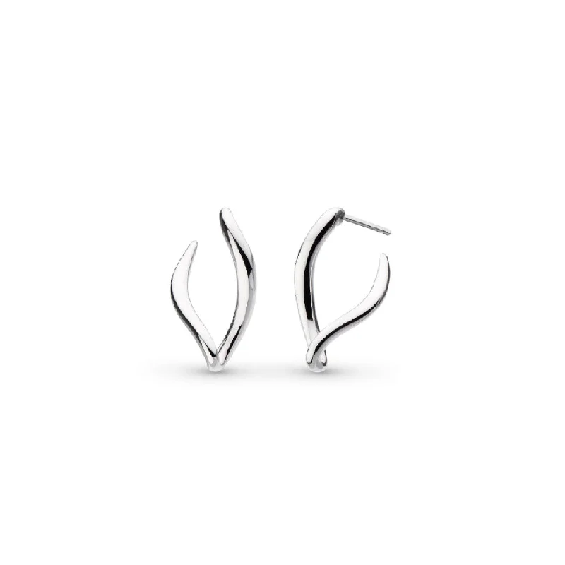 Sterling Silver Hoops Kit Heath Entwine Twine Link Hoop Earrings