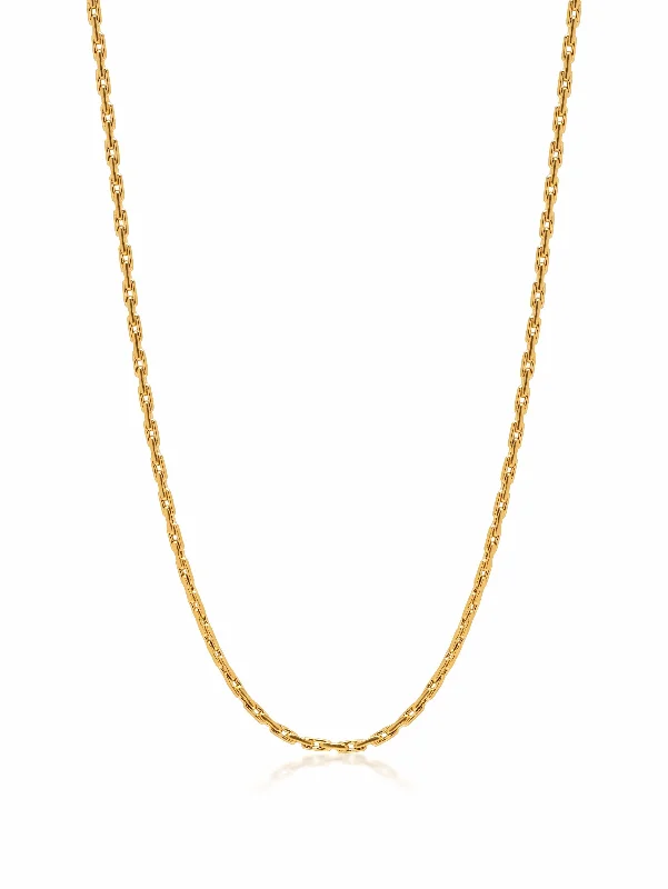 Men's Gold Paperclip Chain