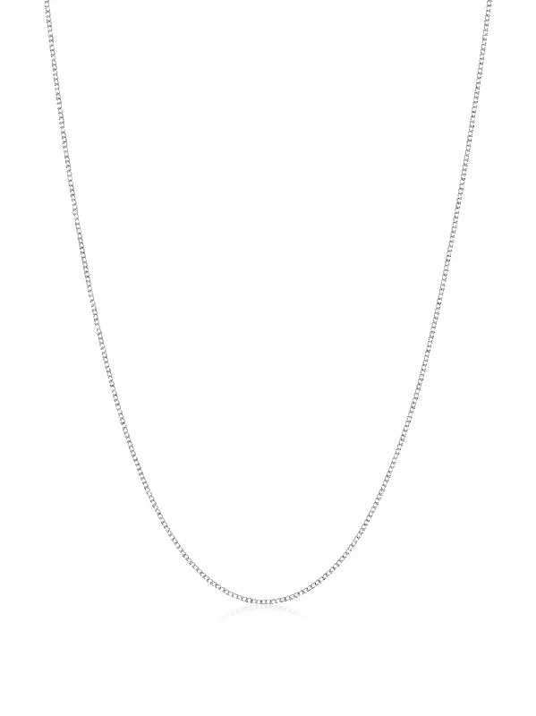 Men's Silver Cuban Link Chain in 1.2mm