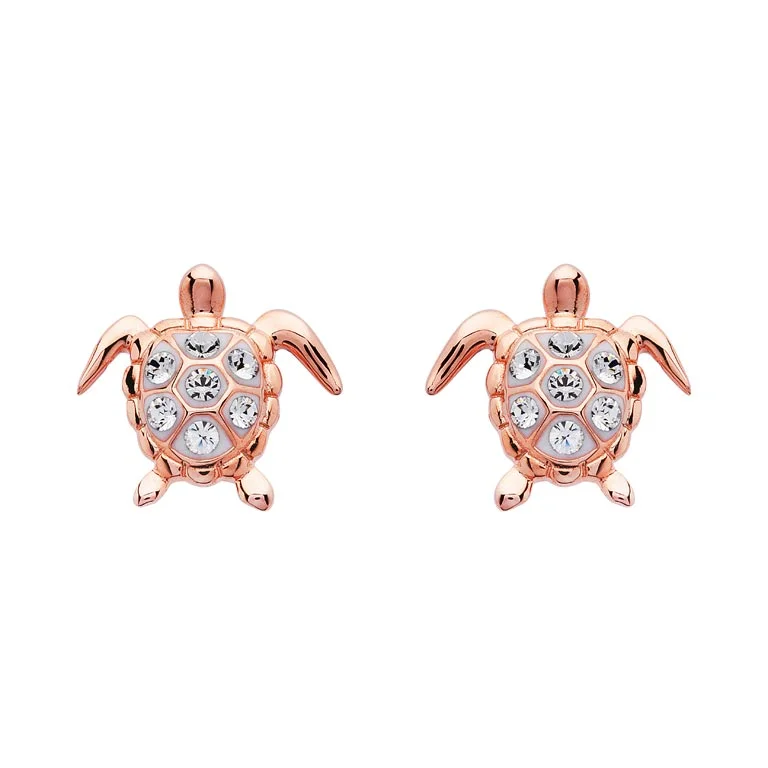 Rose Gold Plated Stud Earrings