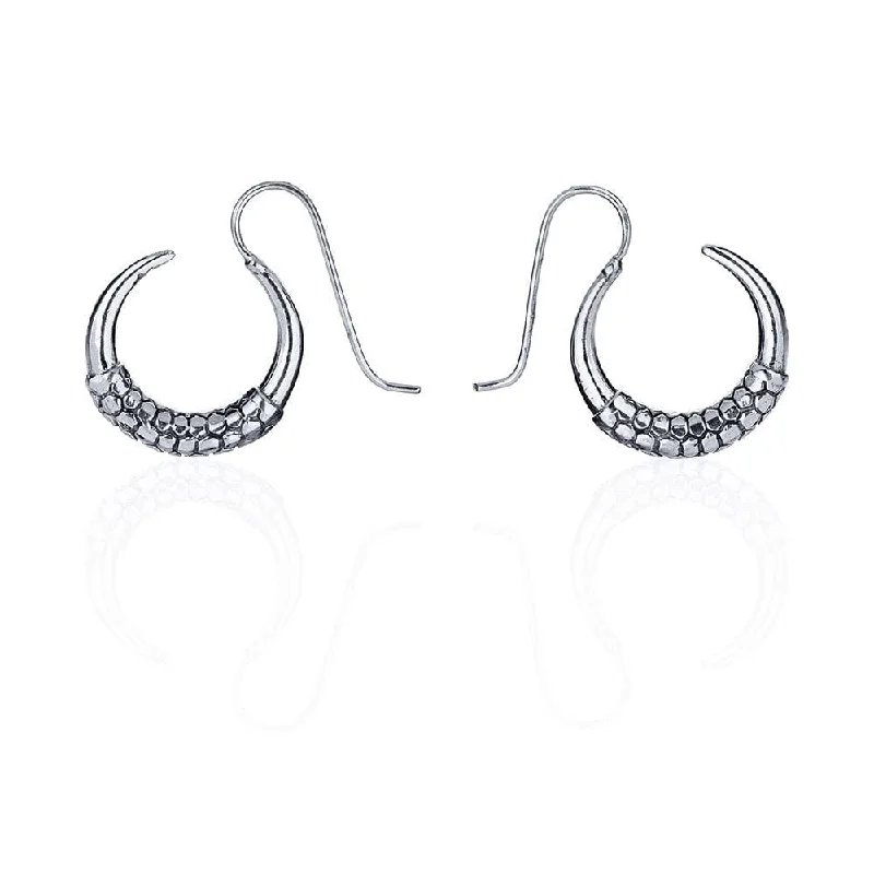 Silver Naga Earrings