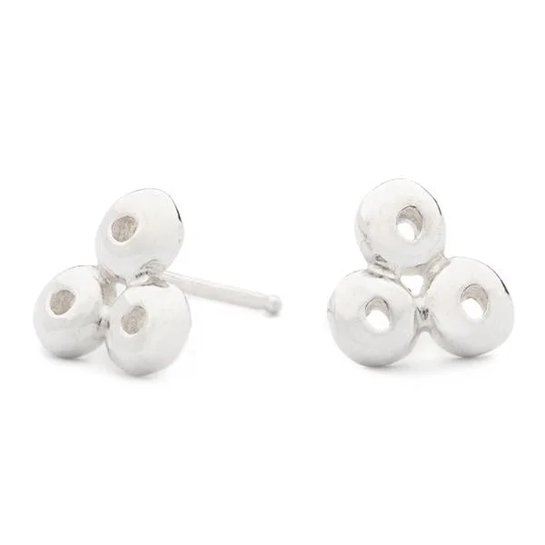 Tri Dot Stud Earrings