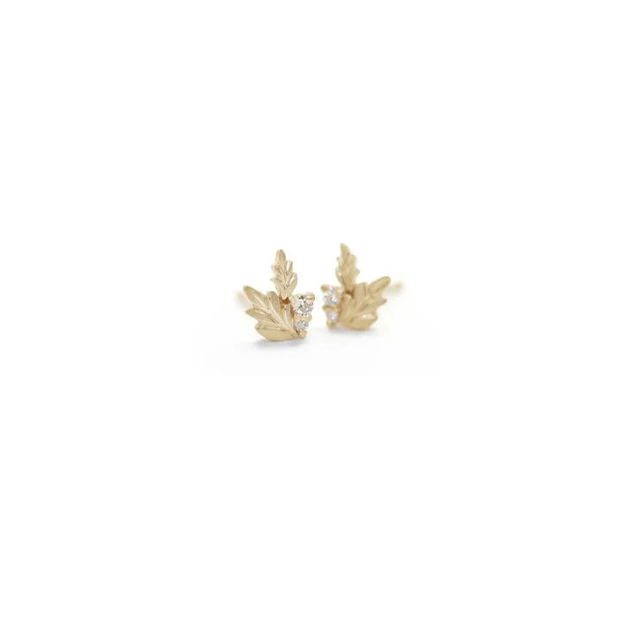 Wood Nymph Faye Diamond Studs