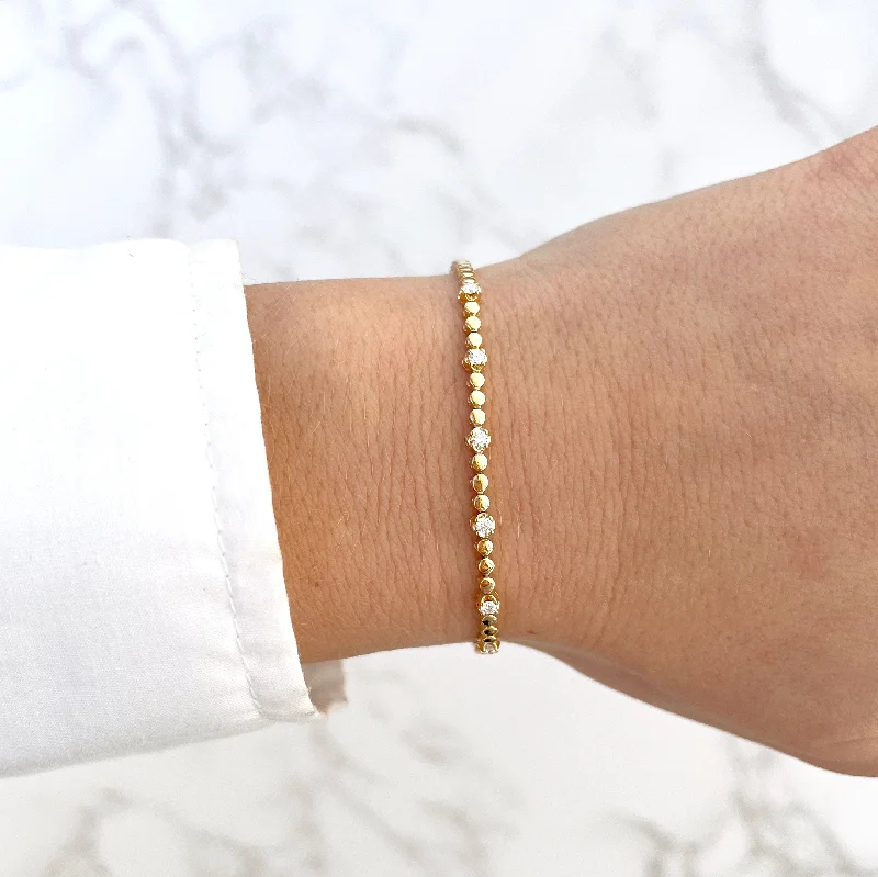 14K GOLD DIAMOND NADINE BRACELET