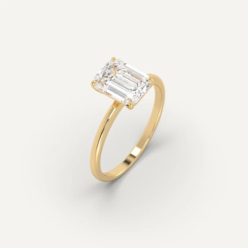 2 carat Emerald Cut Diamond Ring