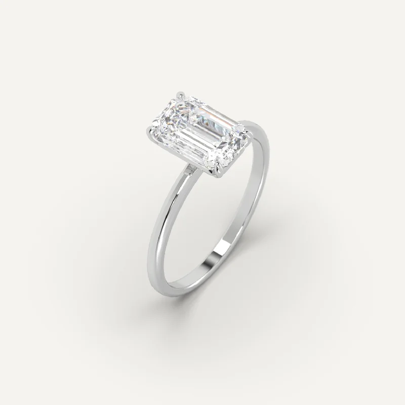 3 carat Emerald Cut Diamond Ring