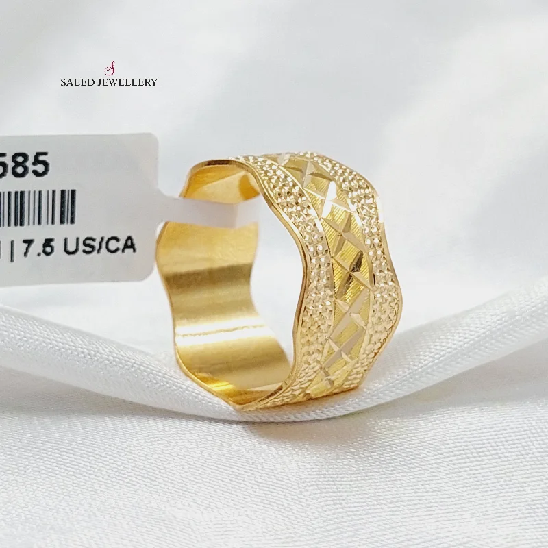 Waves CNC Wedding Ring