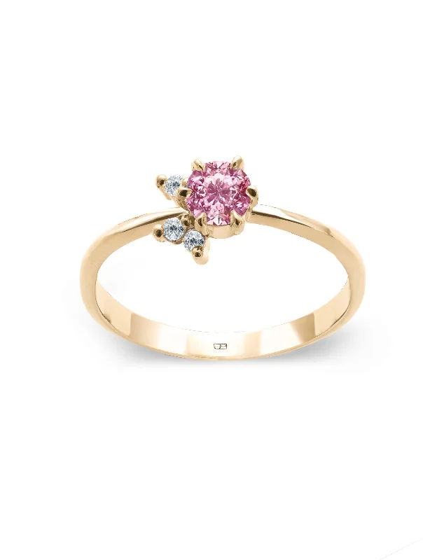 Your Way N°3 18K Gold Ring w. Tourmaline & Diamonds