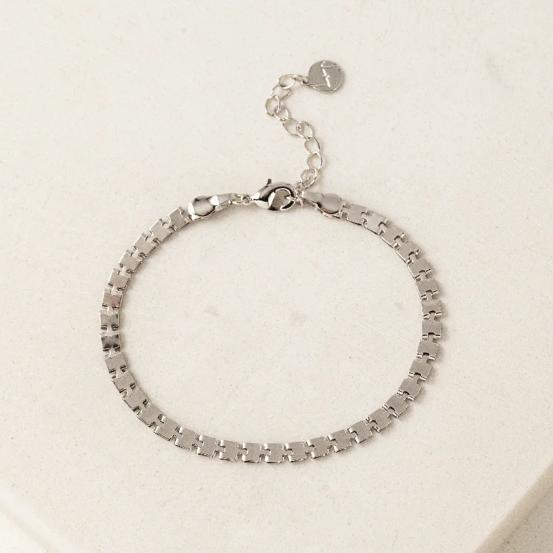 Bowie Chain Bracelet Silver