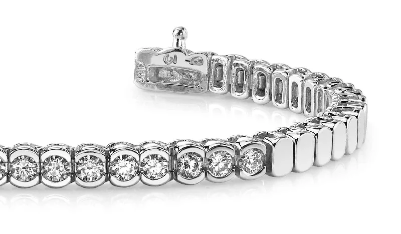 Diamond Tears Diamond Bracelet with 2.52 ct.(finished) 3.75mm