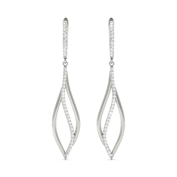 Geometric Silver Earrings Fashion Diamond Earring