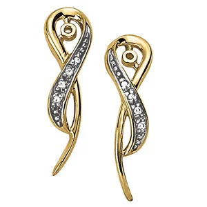 Adjustable Gold Bangle Fashion Diamond Earring