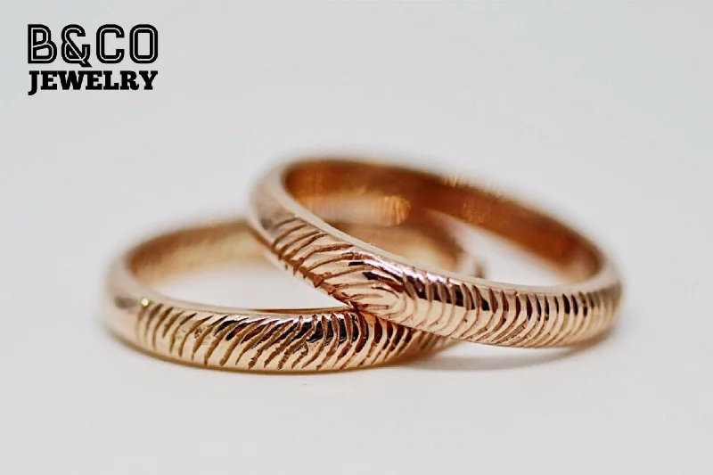 Fingerprint Wedding Rings