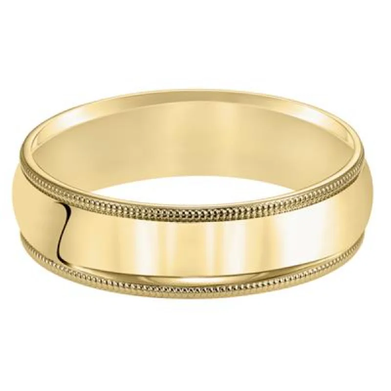 Men's 14k Yellow Gold 5mm Comfort Fit Wedding Band