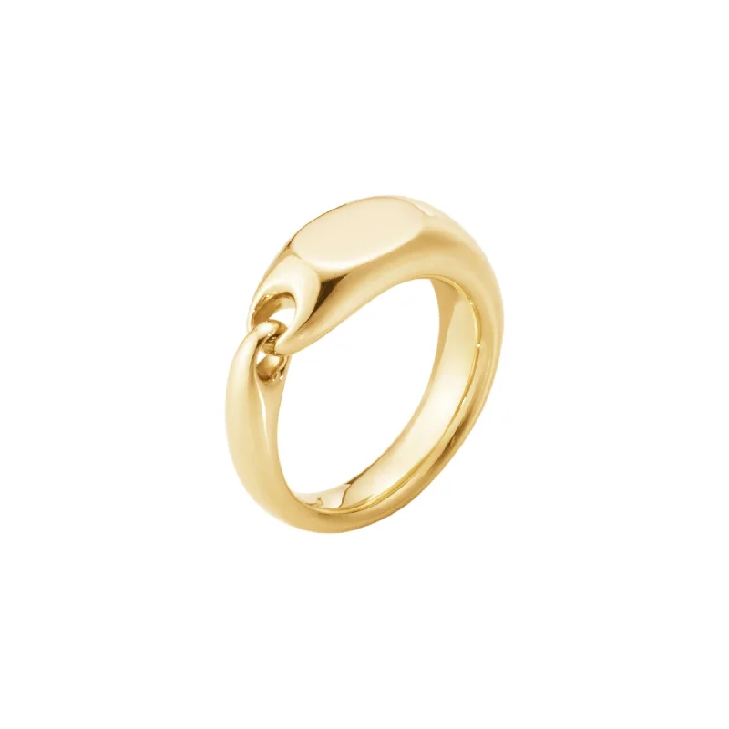 Reflect Signet 18K Gold Ring