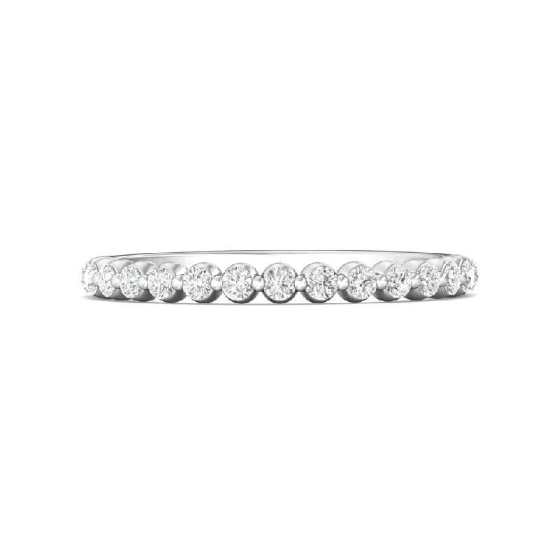 Martin Flyer Single Prong Diamond Wedding Band