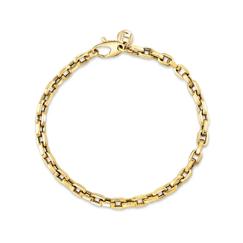 Men's Oval Link Chain Bracelet