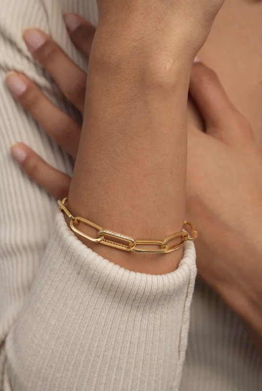 Oval Link Statement Bracelet