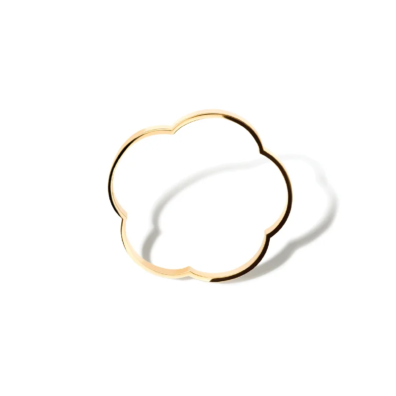 Plum Blossom Bangle Yellow Gold