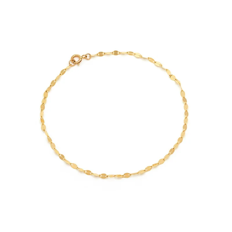 Shimmer Mirror Bracelet | Solid 14k Gold