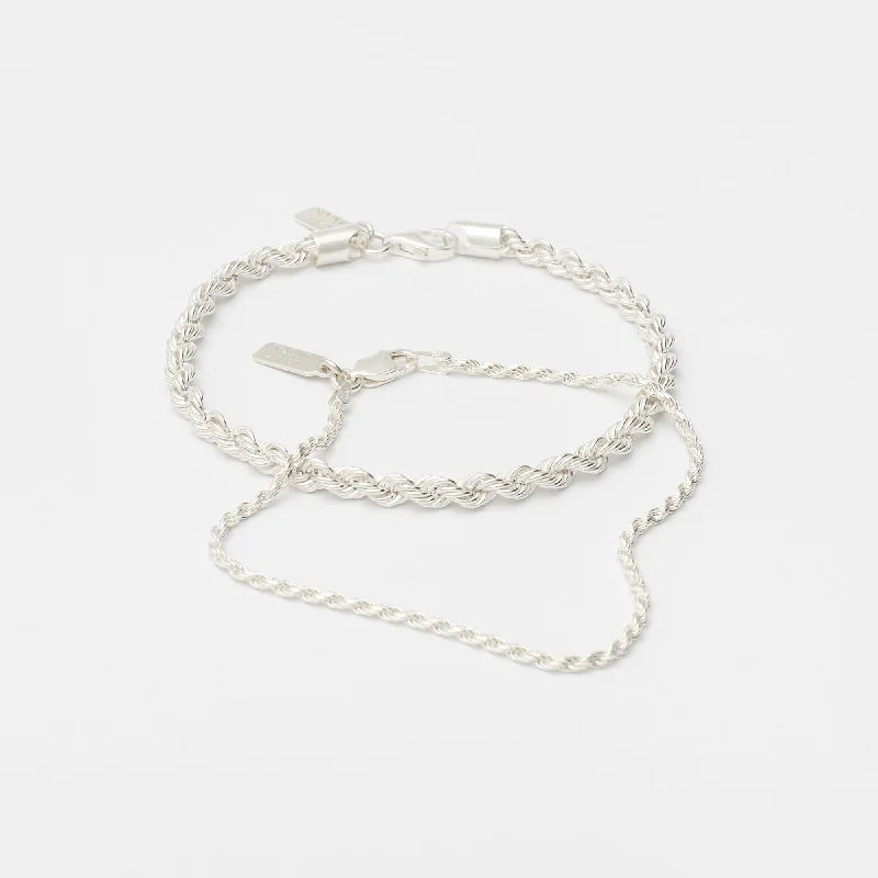 Stack Eternal Link Bracelets in Sterling Silver for her