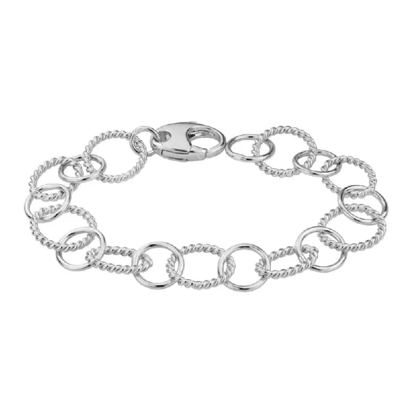 Sterling Silver Circle Links Bracelet