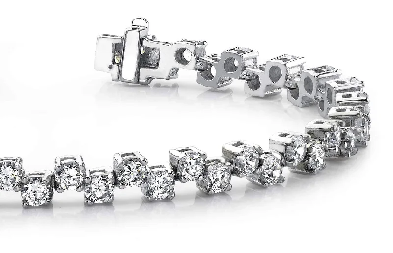 Zig Zag Diamond Bracelet with 4.99 ct.(finished) 2.75mm