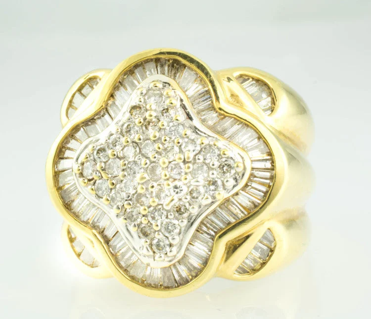 14 Kt Yellow Gold Men's Diamond Ring